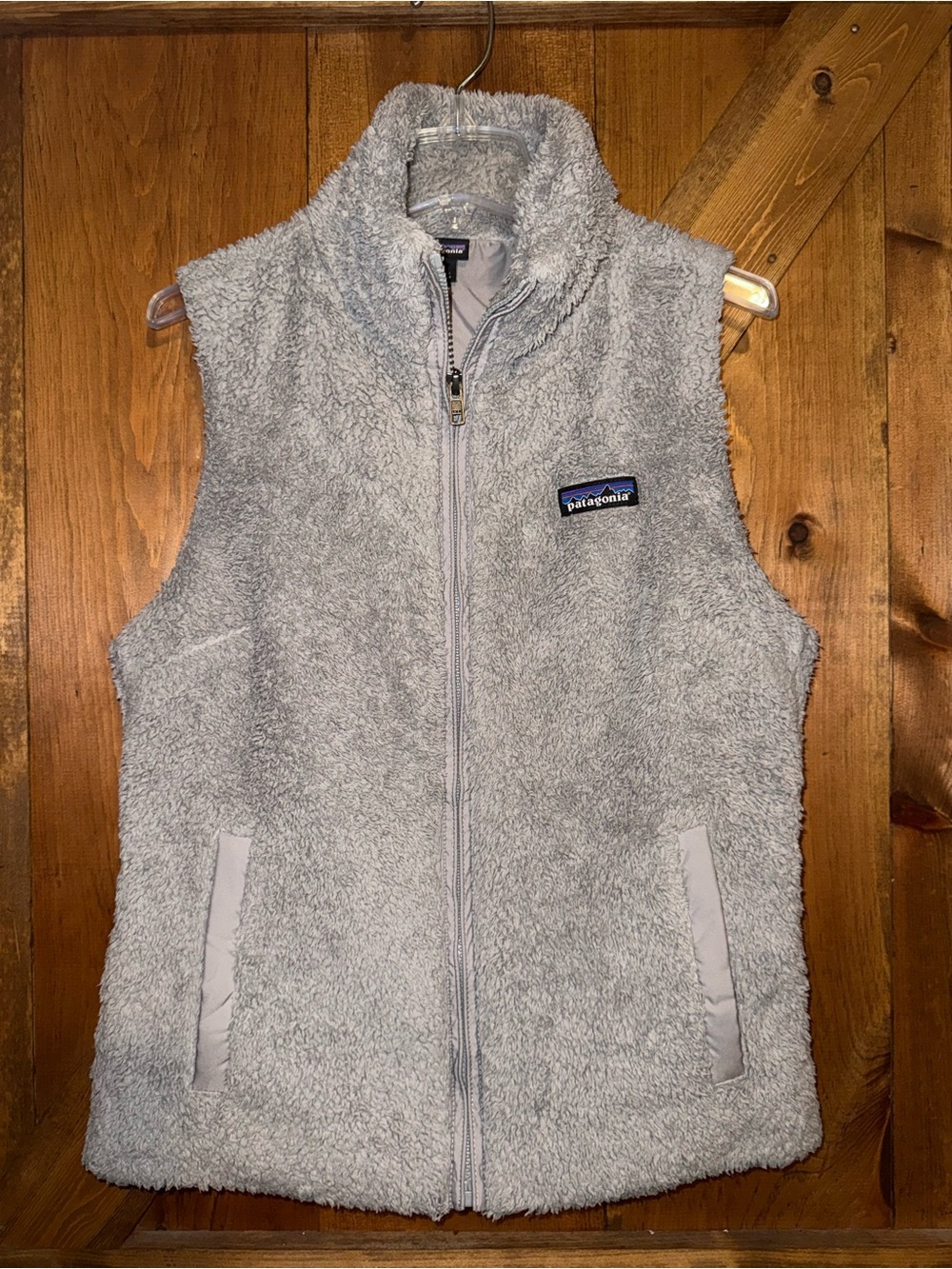 Patagonia Los Gatos Gray Fleece Full Zip Vest Women’s Small